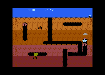 Dig Dug atari screenshot