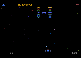 Galaxian atari screenshot