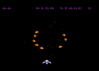 Gyruss atari screenshot