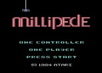 Millipede atari screenshot