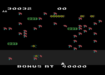 Millipede atari screenshot