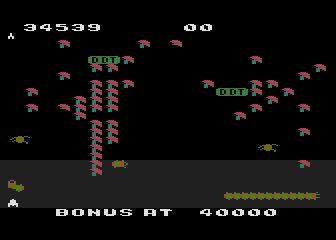 Millipede atari screenshot