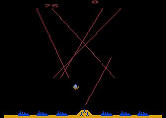 Missile Command atari screenshot