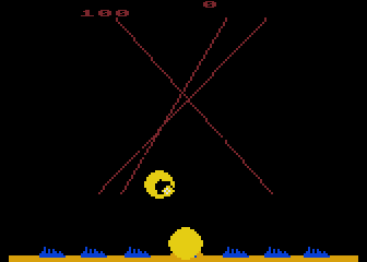 Missile Command atari screenshot