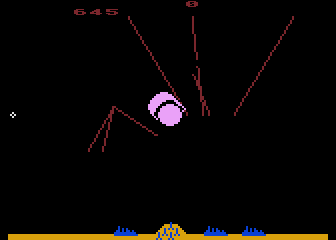 Missile Command atari screenshot