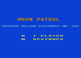 Moon Patrol atari screenshot