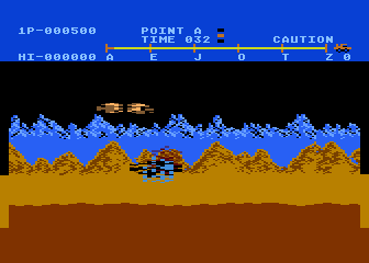 Moon Patrol atari screenshot