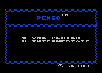 Pengo atari screenshot