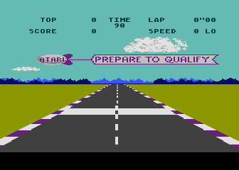 Pole Position atari screenshot