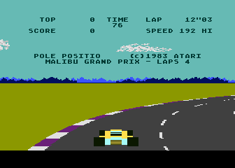 Pole Position atari screenshot