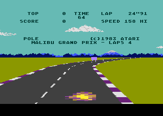 Pole Position atari screenshot