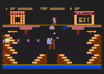 Popeye atari screenshot