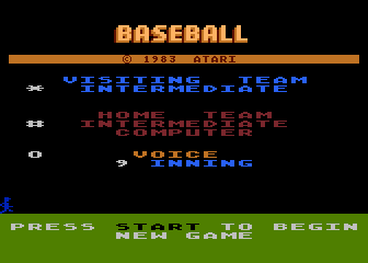 RealSports Baseball atari screenshot