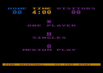 RealSports Basketball atari screenshot