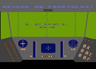 Rescue on Fractalus! atari screenshot