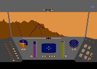 Rescue on Fractalus! atari screenshot