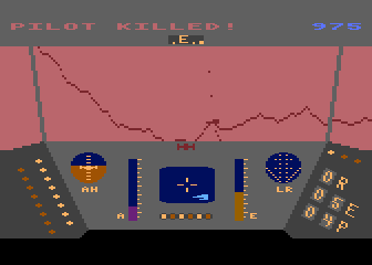 Rescue on Fractalus! atari screenshot