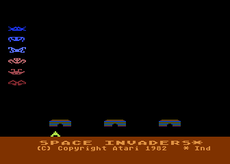 Space Invaders atari screenshot