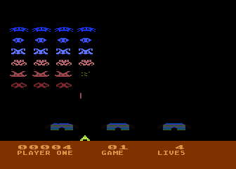 Space Invaders atari screenshot