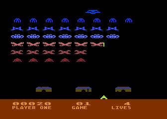 Space Invaders atari screenshot