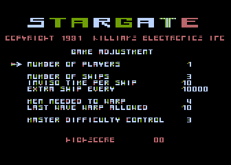 Stargate atari screenshot