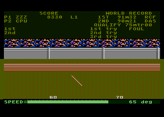 Track and Field atari screenshot