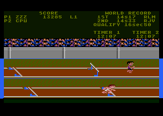 Track and Field atari screenshot