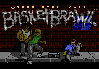 Basketbrawl atari screenshot