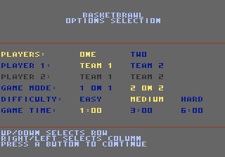 Basketbrawl atari screenshot