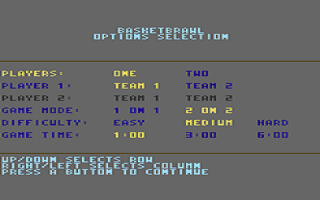 Basketbrawl atari screenshot