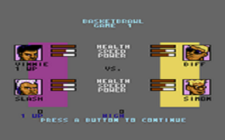Basketbrawl atari screenshot