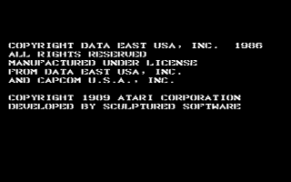 Commando atari screenshot