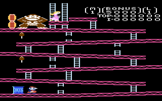 Donkey Kong atari screenshot