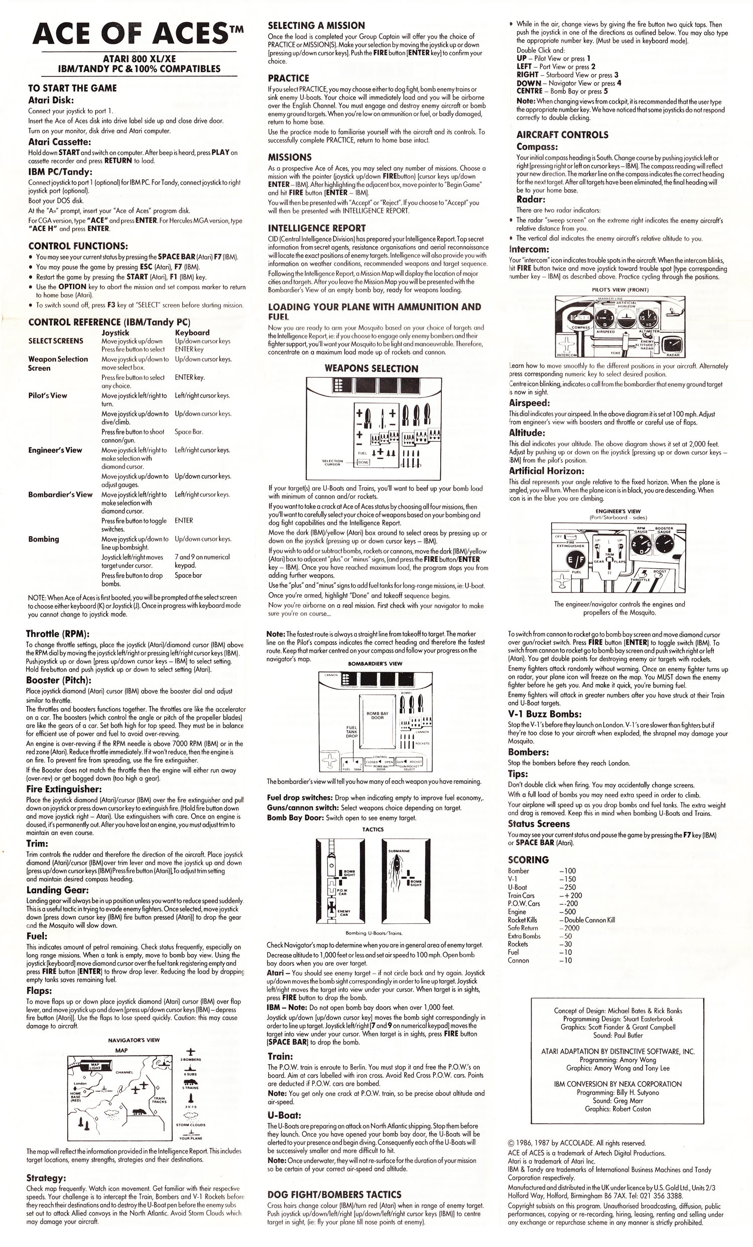 Instructions page 1