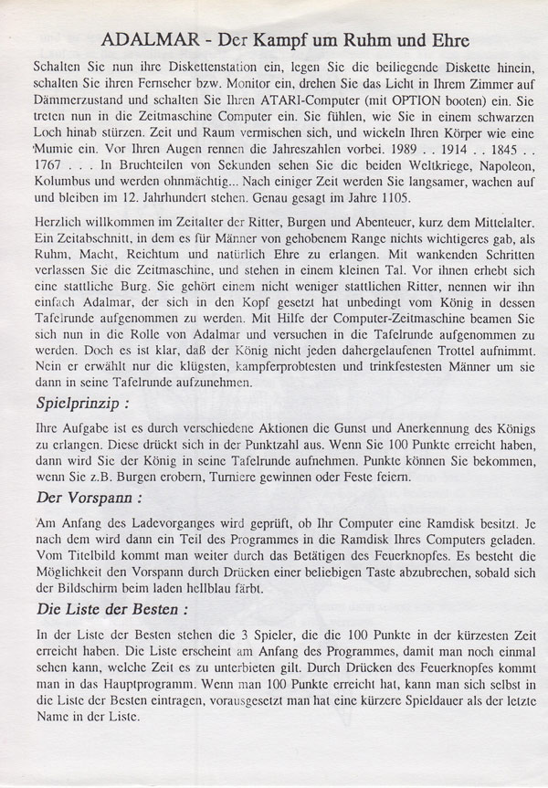Instructions page 1