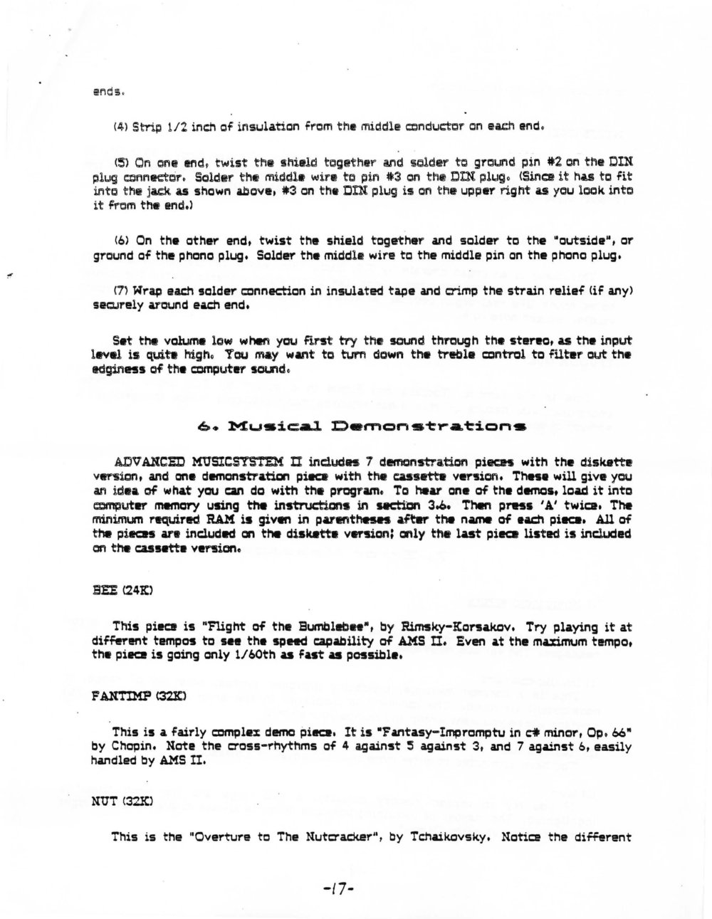 Instructions page 19