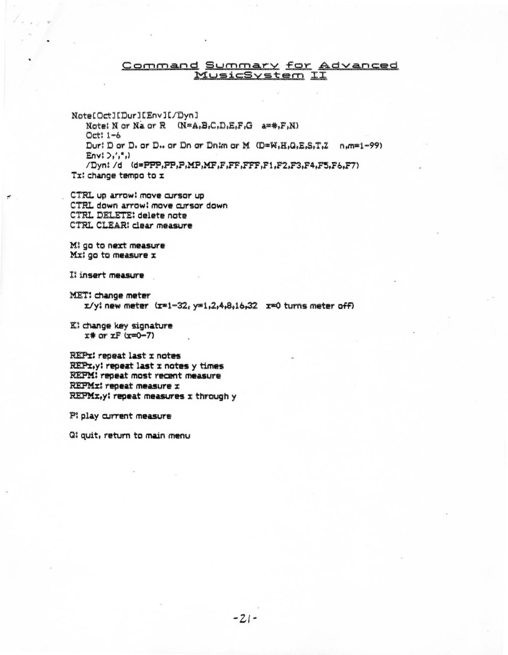 Instructions page 23