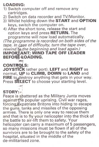 Instructions page 1