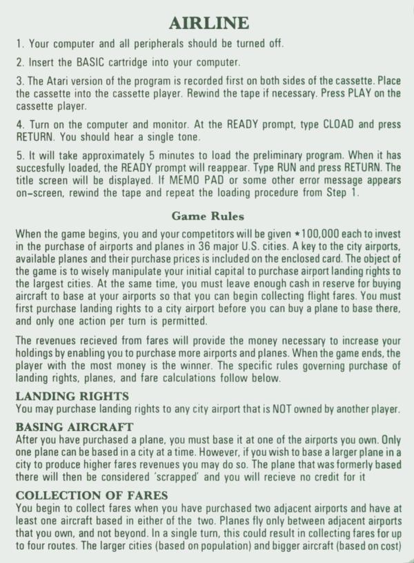 Instructions page 1