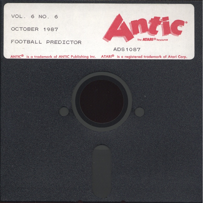Antic magazine disk October 1987, Vol.6, No.6 — Disk
