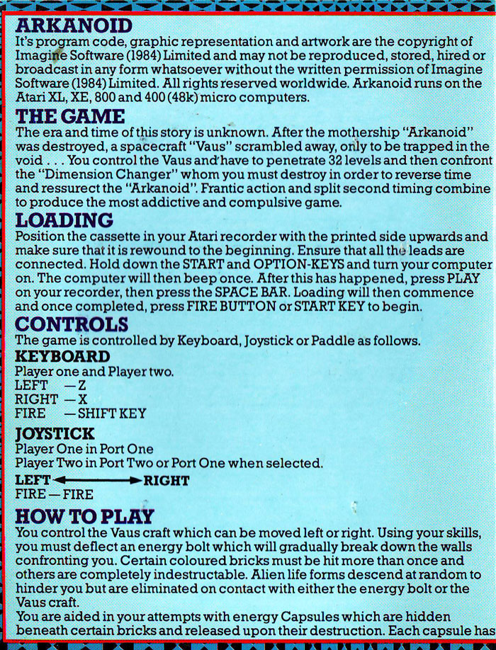 Instructions page 1
