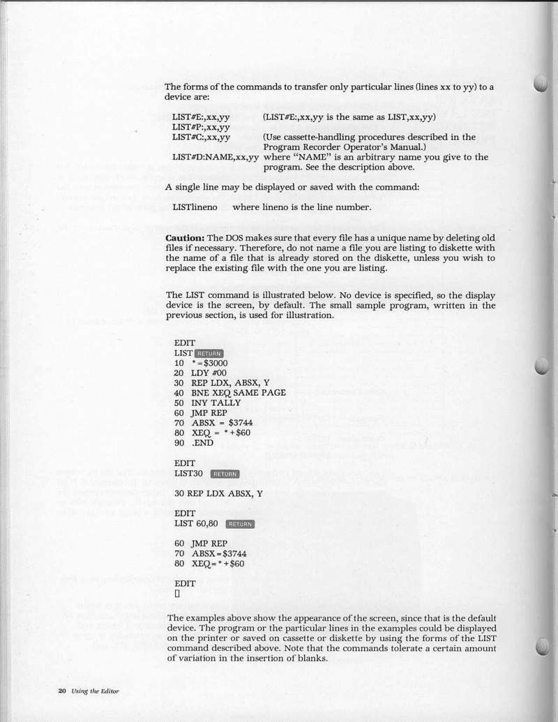 Instructions page 30