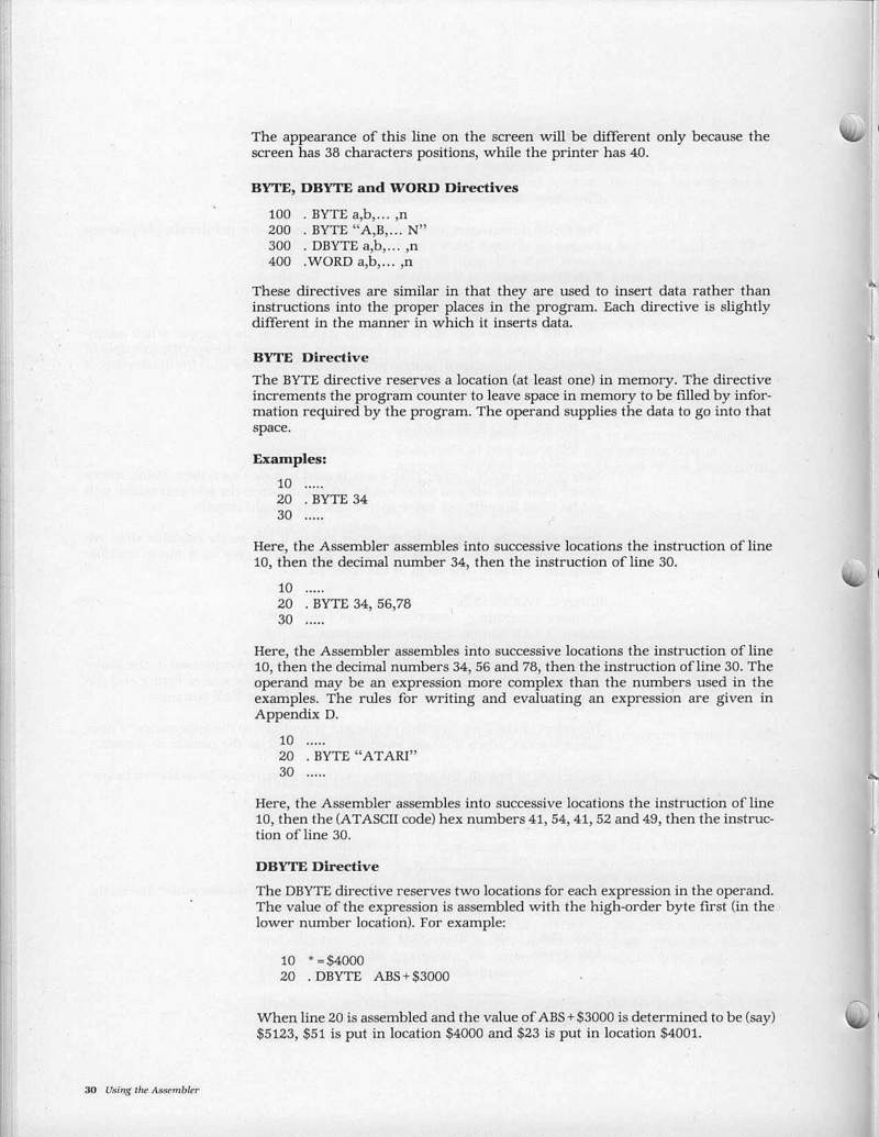 Instructions page 40