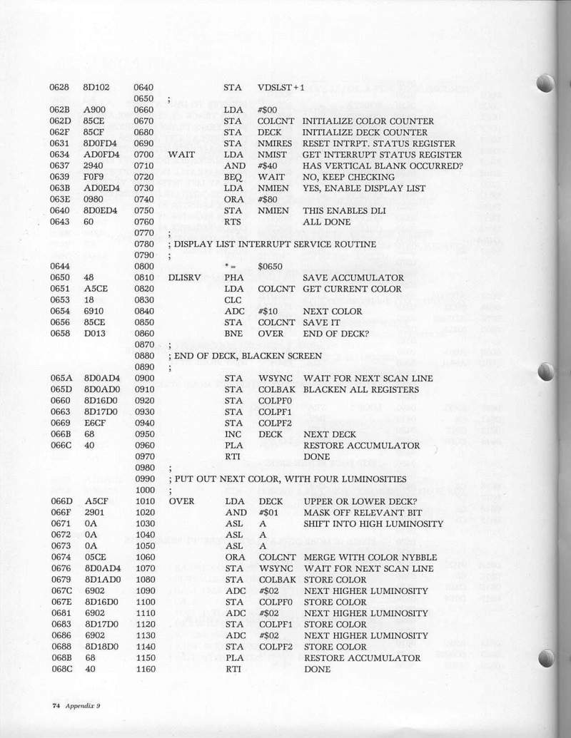 Instructions page 84