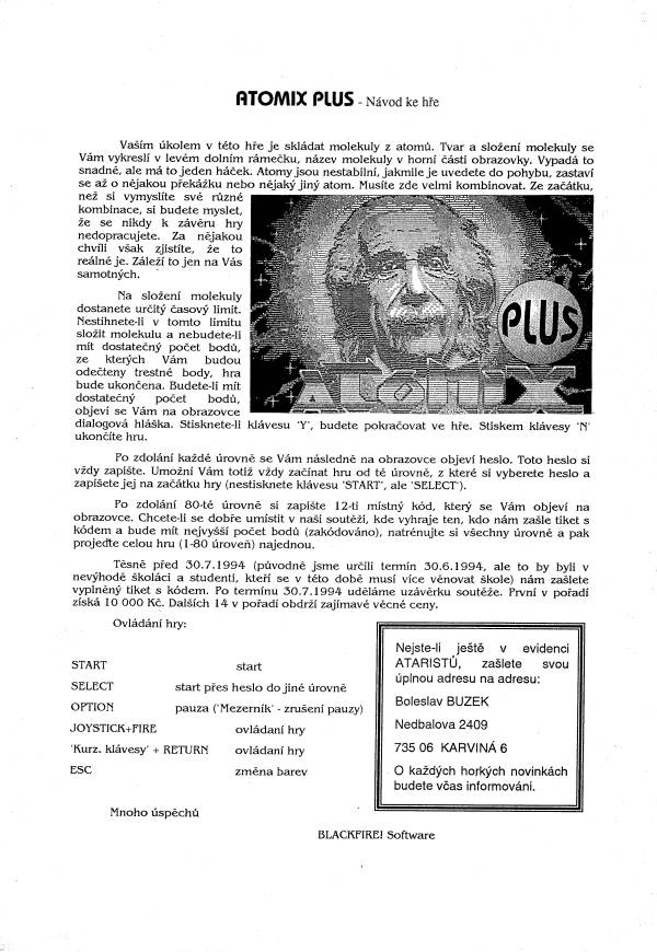 Instructions page 1