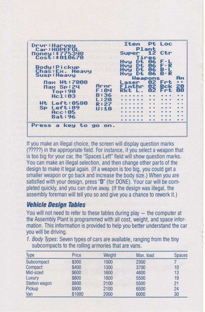 Instructions page 16