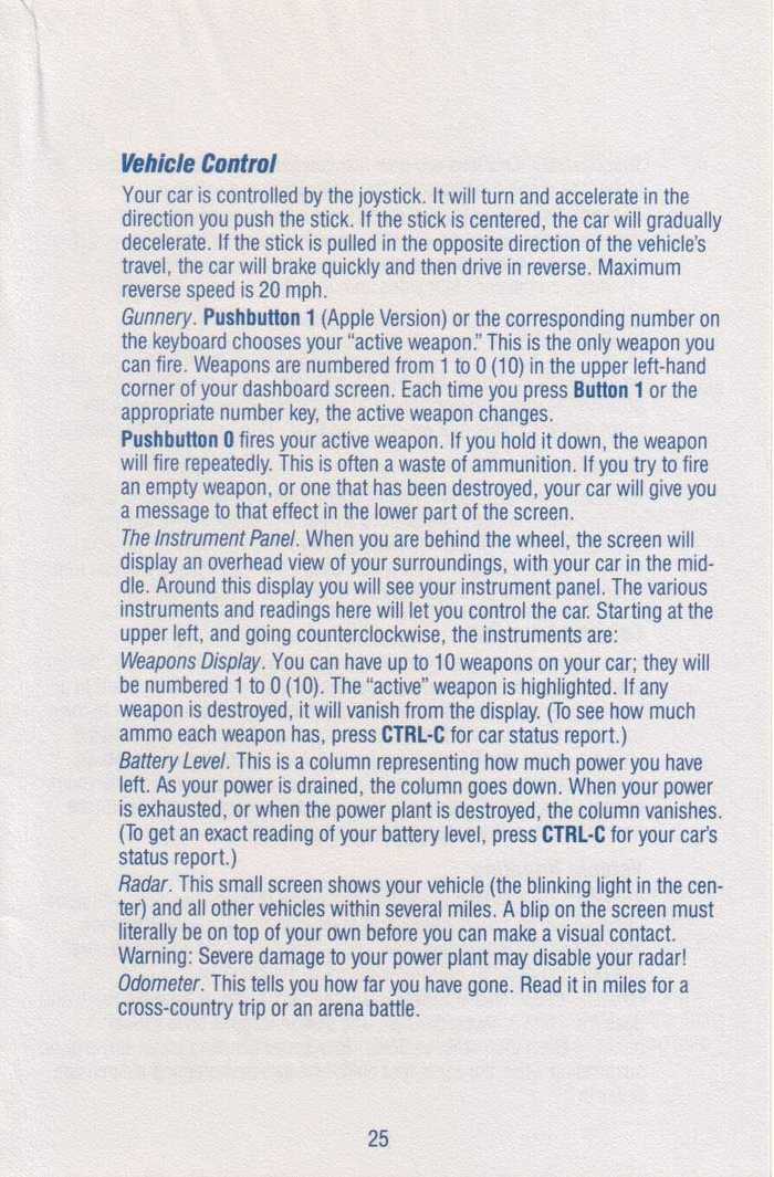 Instructions page 25