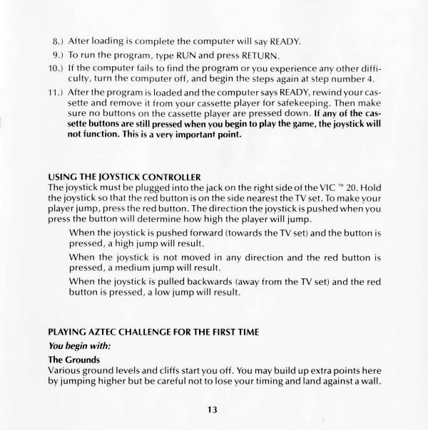 Instructions page 13