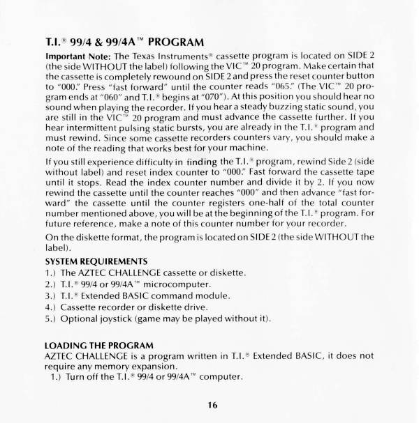 Instructions page 16