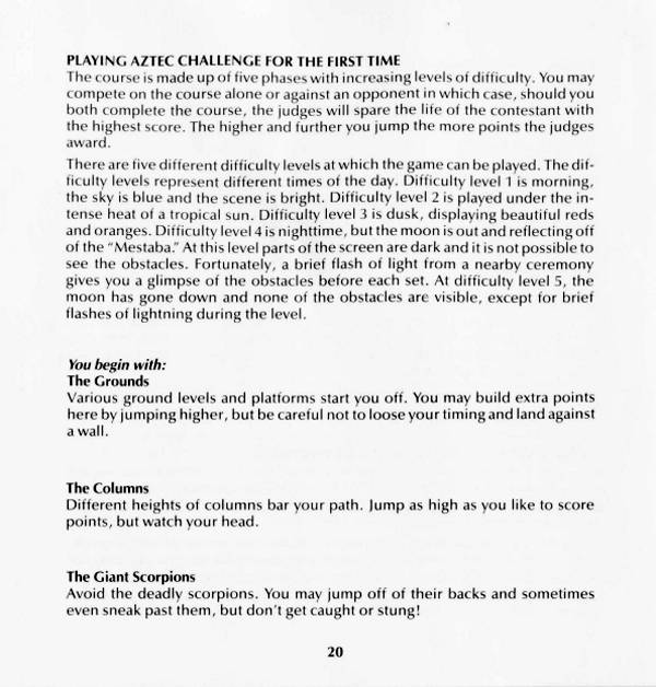 Instructions page 20